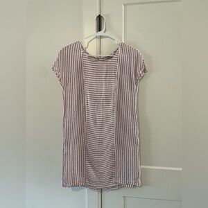Madewell Pink and White Striped Dress